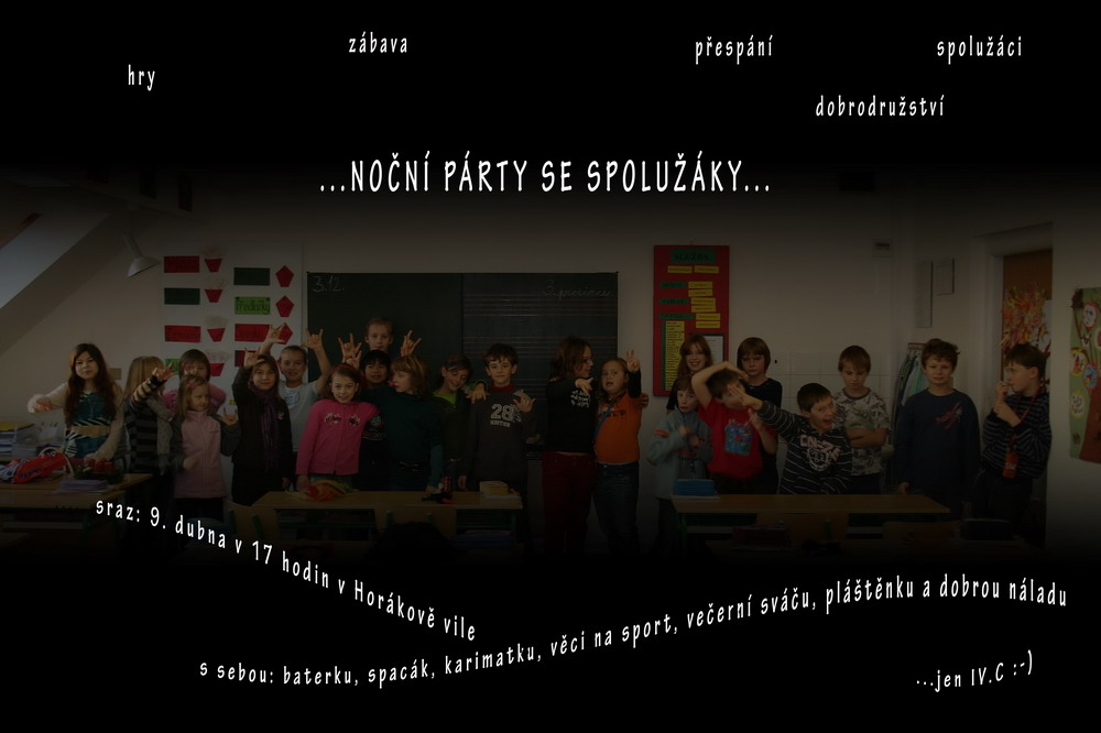 Noční párty se spolužáky